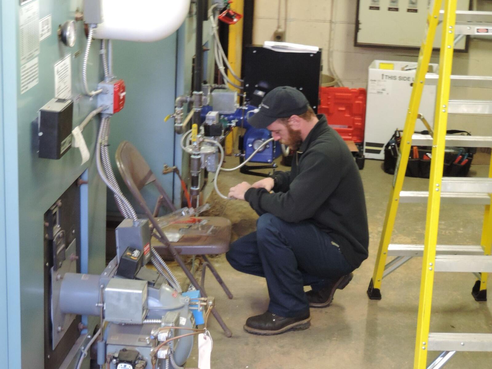 Converting Oil to Gas burners at Meroby Elementary School
